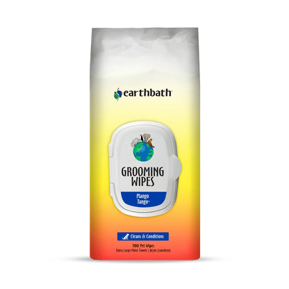earthbath Grooming Wipes - Mango Tango - 100 Wipes - The Pet Source