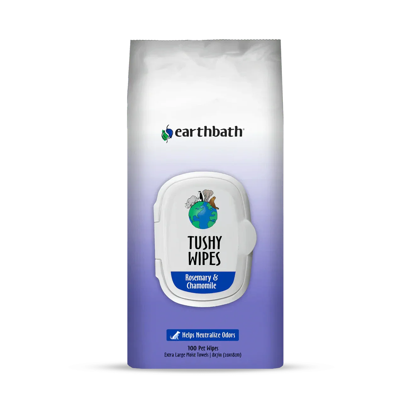 earthbath Tushy Wipes - 100 Wipes - The Pet Source