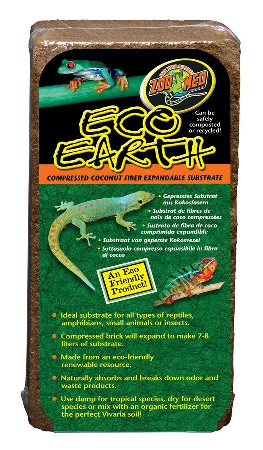 Zoo Med Eco Earth Coconut Fiber Substrate- 650g