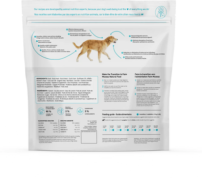 Faim Museau Hypoallergenic Duck Raw Frozen Dog Food - 6lb