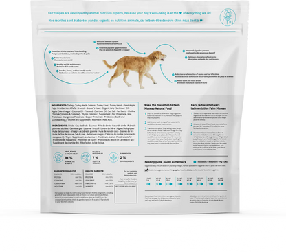 Faim Museau Turkey & Salmon Raw Frozen Dog Food - 6lb