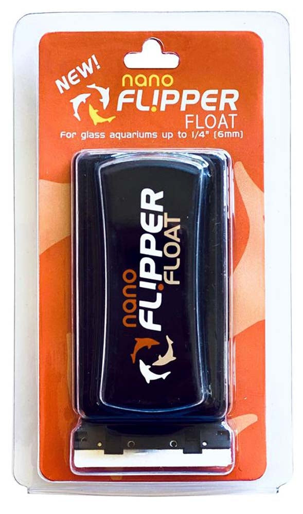 Flipper Nano FLOAT 2 in 1 Magnetic Aquarium Algae Cleaner - Up to 1-4" (6mm) or 25 Gallons