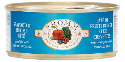 Fromm Four Star Seafood & Shrimp Pâté Wet Cat Food - 155g