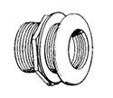Lifegard Aquatics Standard Bulkhead (FPT Slip) - 1/2"