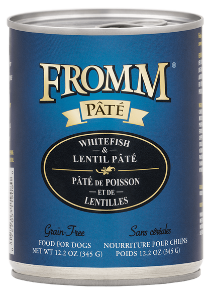Fromm Whitefish & Lentil Pâté Wet Dog Food - 12.2oz