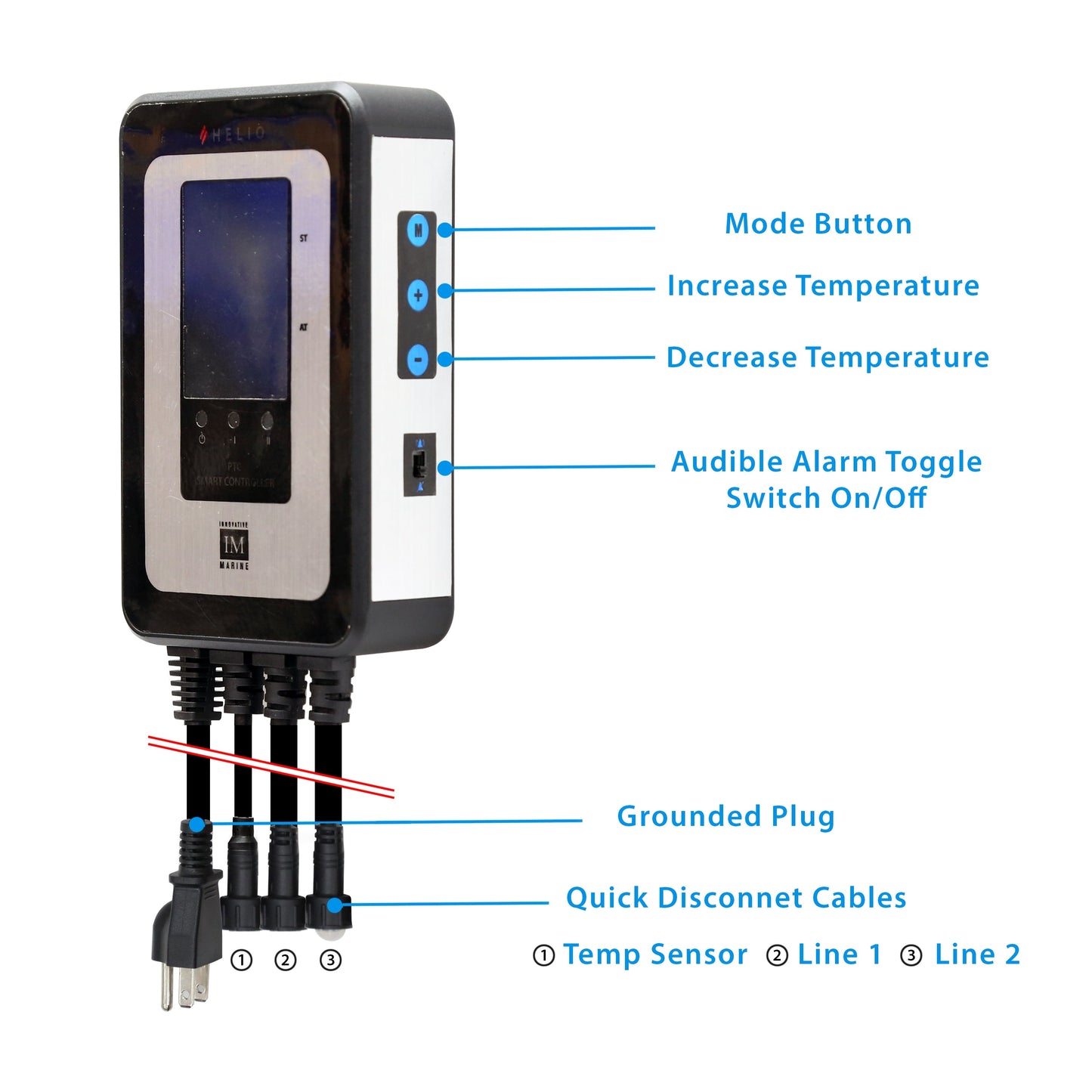 Innovative Marine Helio 350 Watt PTC Smart Heater [50-85 gallons]