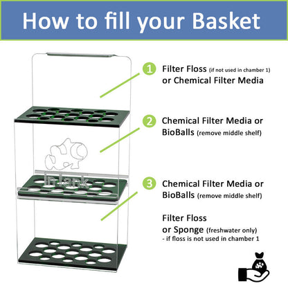 inTank Chamber Two Media Basket Fluval Flex 15 | Fluval Flex 57L