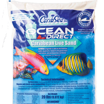 CaribSea Ocean Direct Live Sand Original Grade - 20lb