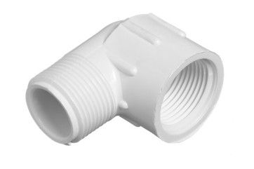 PVC 90 Degree Street Elbow Mipt x Fipt - 3/4 Inch