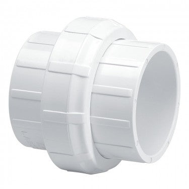 PVC Union Fitting Threaded White - 1-2"