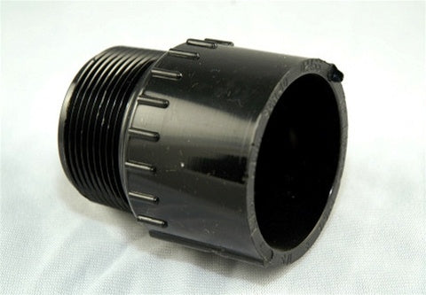 PVC Male Adapter SxT - 1 1/2 Inch Black