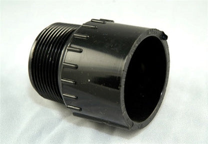 PVC Male Adapter SxT - 1 1/2 Inch Black