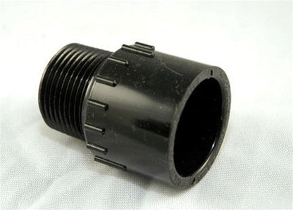 PVC Male Adapter SxT - 1 Inch Black