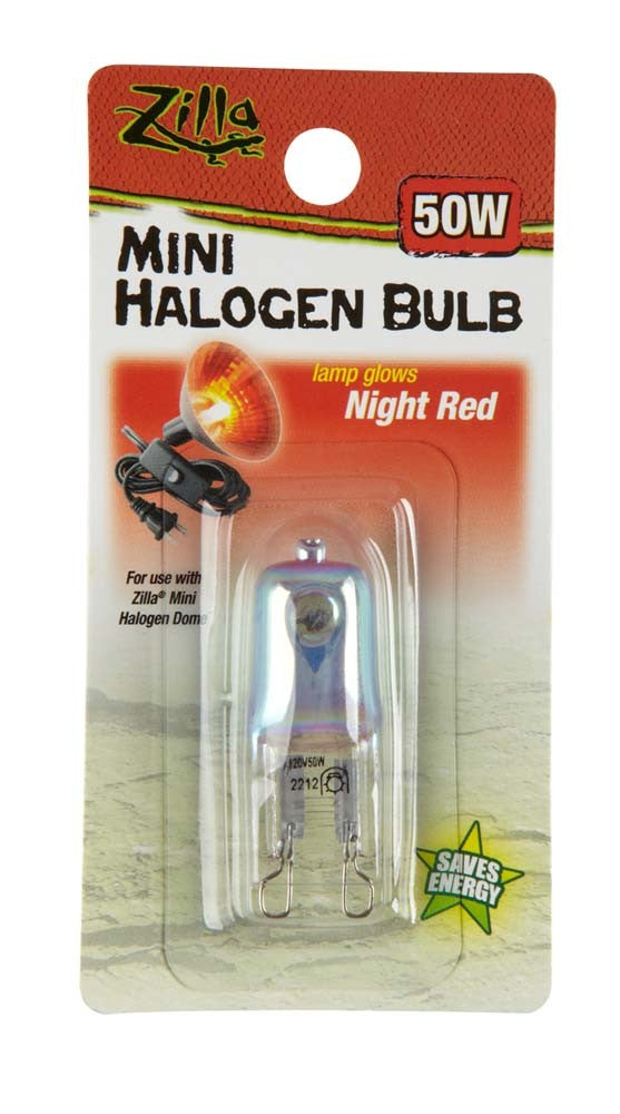 Zilla Halogen Mini Lamp Red - 50 W