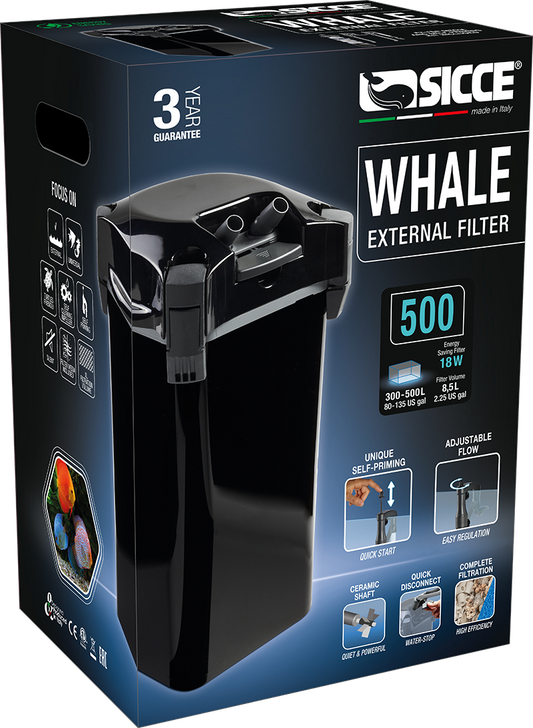 Sicce WHALE 500 Canister Filter - 390gph