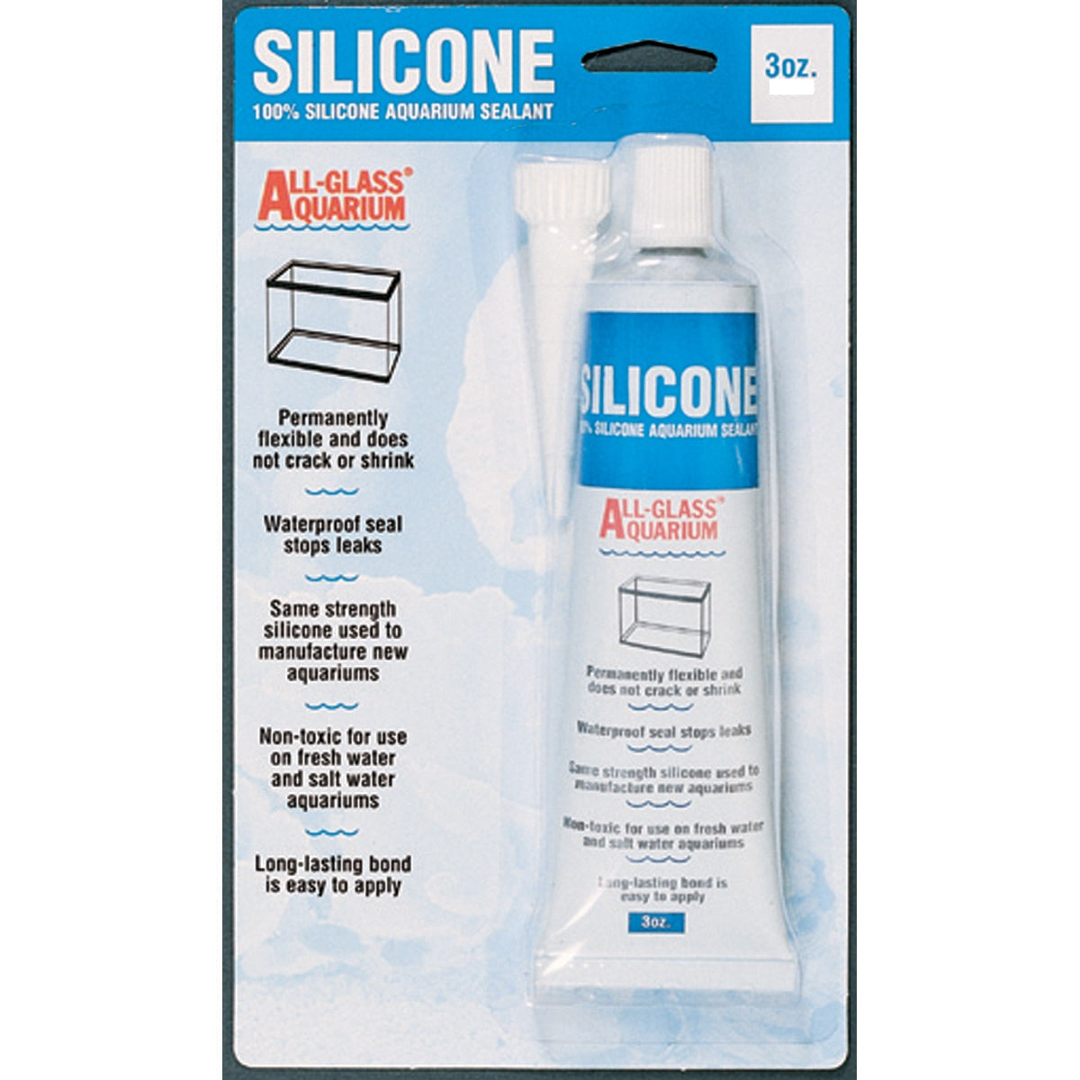 Aqueon 100% Silicone Aquarium Sealant Black - 3oz