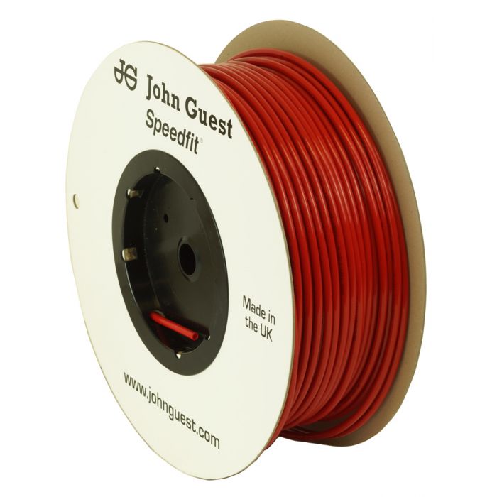 John Guest 1-4" Polyethylene RO Tubing - Red (Sold per foot)